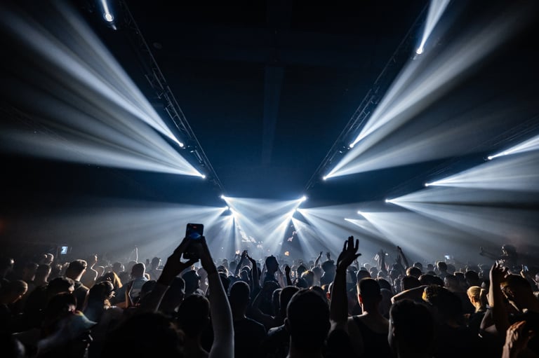 Fans recording at live concert