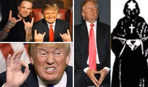 Collage of photos showing a man